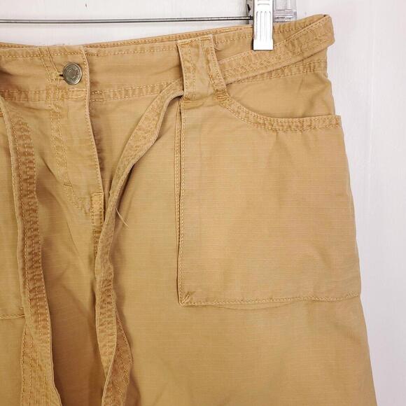 J Crew Skirt Womens 4 Tie Waist Mini Cotton Retro Golden Zip Pockets Academia - Picture 3 of 11